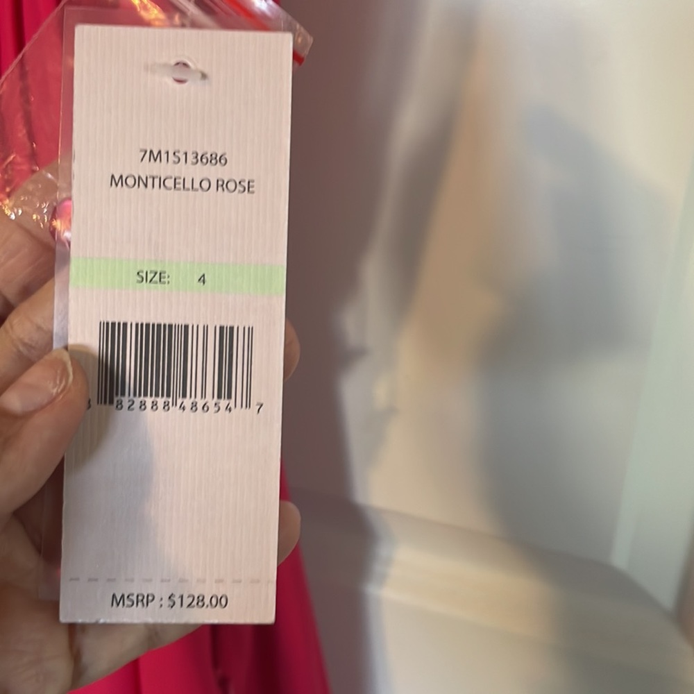 MIDI hot pink dress - Picture 4 of 7